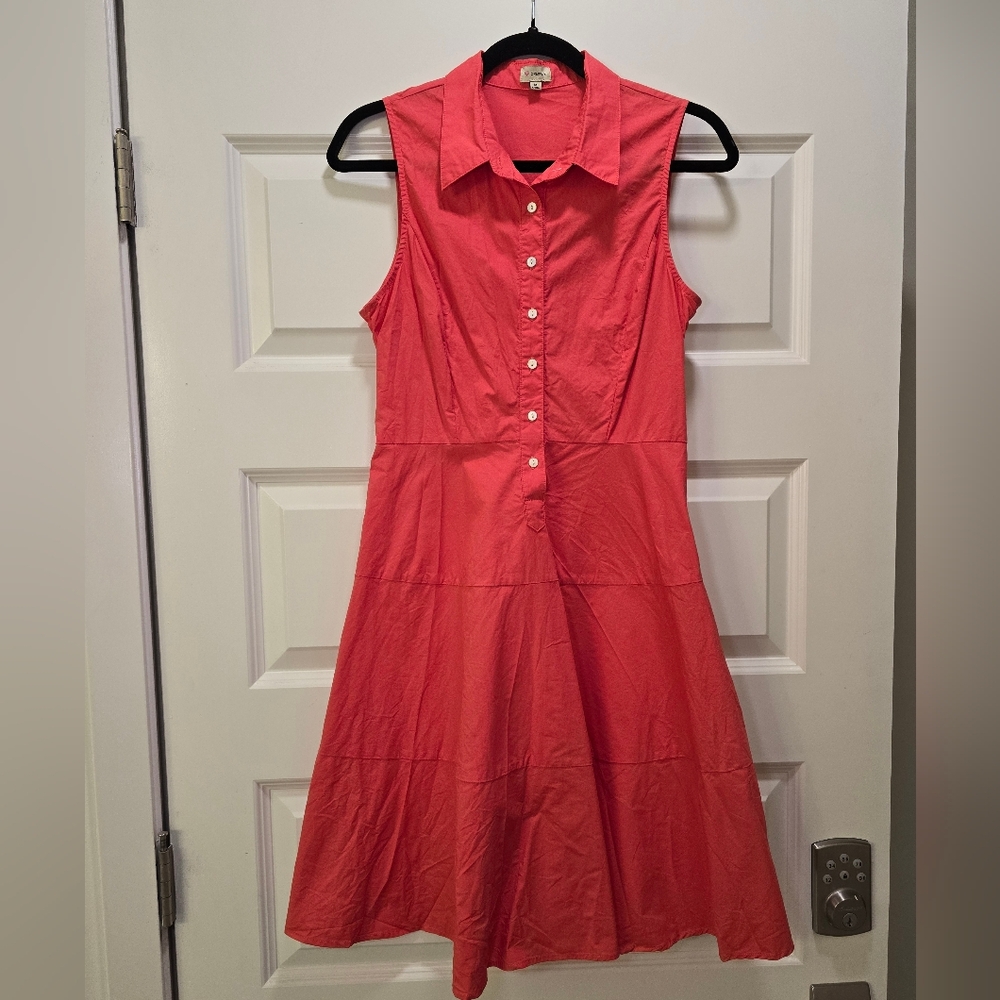 Cremieux Coral Sleeveless Midi Dress